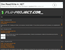 Tablet Screenshot of flu-project.com